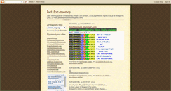 Desktop Screenshot of bet-for-money.blogspot.com