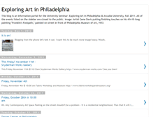 Tablet Screenshot of exploringartinphiladelphia.blogspot.com