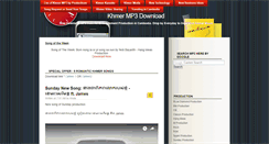 Desktop Screenshot of mp3khmer.blogspot.com