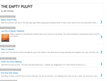 Tablet Screenshot of emptypulpit.blogspot.com