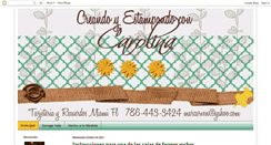 Desktop Screenshot of creandoyestampando.blogspot.com