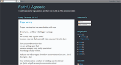 Desktop Screenshot of faithfulagnostic.blogspot.com