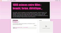 Desktop Screenshot of beauteformeastucesfilles.blogspot.com