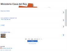 Tablet Screenshot of ministeriocasadelrey.blogspot.com