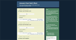 Desktop Screenshot of answersfromgodsword.blogspot.com