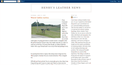 Desktop Screenshot of henrysleathernews.blogspot.com