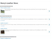 Tablet Screenshot of henrysleathernews.blogspot.com