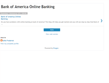 Tablet Screenshot of bankofamericaonlinebanking101.blogspot.com