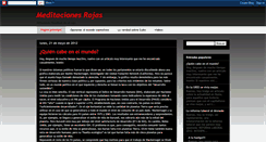 Desktop Screenshot of meditacionesrojas.blogspot.com