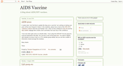 Desktop Screenshot of aidsvaccine.blogspot.com