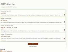 Tablet Screenshot of aidsvaccine.blogspot.com