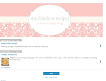 Tablet Screenshot of myfabulousrecipes.blogspot.com