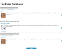 Tablet Screenshot of handmadehullabaloo.blogspot.com