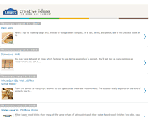 Tablet Screenshot of lowescreativeideas.blogspot.com