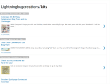 Tablet Screenshot of lightningbugcreationskits.blogspot.com