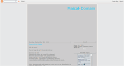 Desktop Screenshot of maicol-domain.blogspot.com