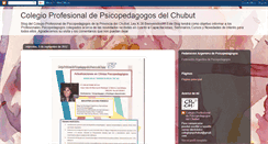Desktop Screenshot of colegiopspchubut.blogspot.com