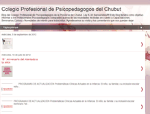 Tablet Screenshot of colegiopspchubut.blogspot.com