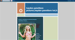 Desktop Screenshot of hayden-panettiere-photo.blogspot.com