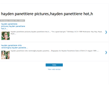 Tablet Screenshot of hayden-panettiere-photo.blogspot.com