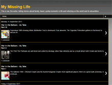 Tablet Screenshot of mymissinglife.blogspot.com