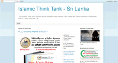 Desktop Screenshot of islamicthinktanksl.blogspot.com