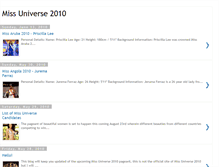 Tablet Screenshot of missuniverse-2010.blogspot.com