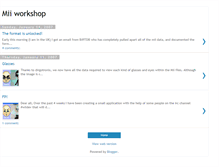 Tablet Screenshot of miiworkshop.blogspot.com