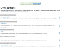 Tablet Screenshot of livingepitaphs.blogspot.com
