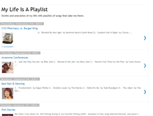 Tablet Screenshot of mylifeisaplaylist.blogspot.com