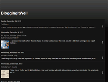 Tablet Screenshot of bloggingitwell.blogspot.com