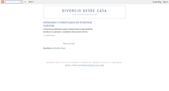 Desktop Screenshot of divorciodesdecasa.blogspot.com