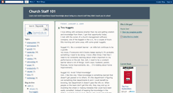 Desktop Screenshot of churchstaff101.blogspot.com