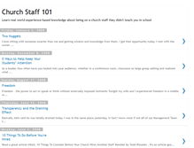 Tablet Screenshot of churchstaff101.blogspot.com