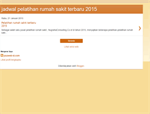 Tablet Screenshot of jadwalpelatihanrumahsakit.blogspot.com