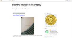 Desktop Screenshot of literaryrejectionsondisplay.blogspot.com