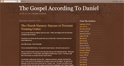 Desktop Screenshot of gospelaccordingtodaniel.blogspot.com