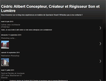 Tablet Screenshot of cedricalibert.blogspot.com