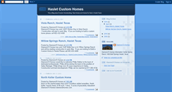 Desktop Screenshot of hasletnewhomes.blogspot.com