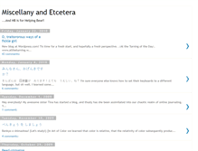 Tablet Screenshot of miscellanyandetcetera.blogspot.com