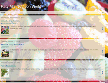 Tablet Screenshot of patymsnutritionworld.blogspot.com