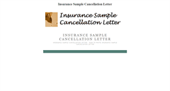 Desktop Screenshot of insurance-sample-cancellation-letter.blogspot.com