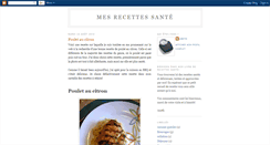 Desktop Screenshot of mesrecettessantes.blogspot.com