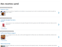 Tablet Screenshot of mesrecettessantes.blogspot.com