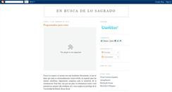 Desktop Screenshot of enbuscadelosagrado.blogspot.com