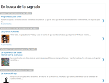 Tablet Screenshot of enbuscadelosagrado.blogspot.com