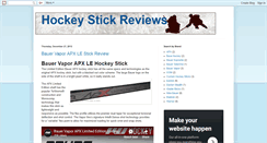 Desktop Screenshot of hockey-stick-reviews.blogspot.com