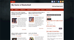 Desktop Screenshot of mygameofbasketball.blogspot.com