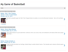 Tablet Screenshot of mygameofbasketball.blogspot.com