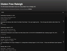 Tablet Screenshot of glutenfreeraleigh.blogspot.com